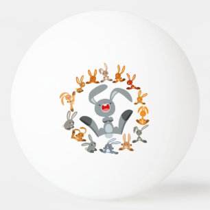 Niedlicher Cartoon Kanbits Mandala Ping Pong Ball Tischtennisball