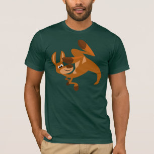 Niedlicher Cartoon Kangaroo-T - Shirt Somersault