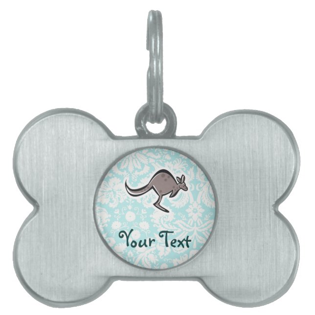 Niedlicher Cartoon-Känguru Tiermarke (Vorderseite)