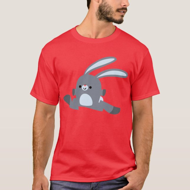 Niedlicher Cartoon-Kaninchen-T - Shirt (Vorderseite)