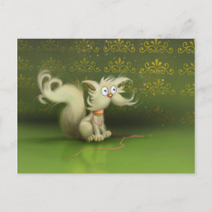 niedlicher Cartoon Katze Postkarte