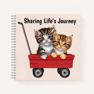 Niedlicher Cartoon Katzen Notizbuch