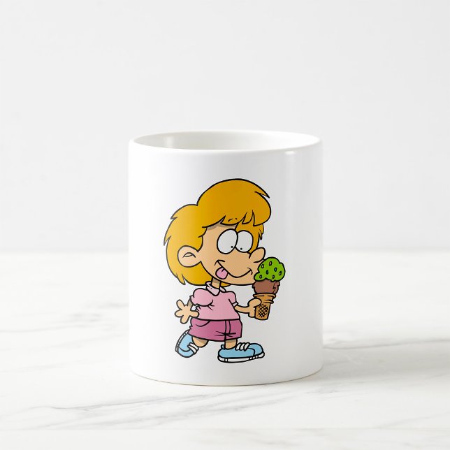 Niedlicher Cartoon Kid Eis Creme Cone Kaffeetasse (Von Creator hochgeladen)