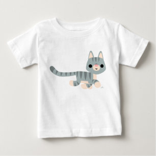 Niedlicher Cartoon Kitty Baby T - Shirt