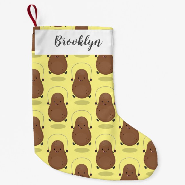 Niedlicher Cartoon Kleiner Weihnachtsstrumpf (Vorderseite)