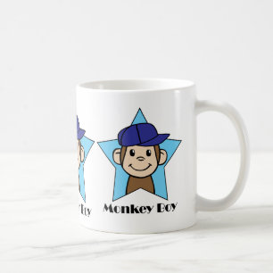Niedlicher Cartoon-Klipp-Kunst-glücklicher Affe Tasse