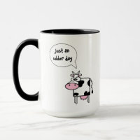 Niedlicher Cartoon Kuh Udder Day