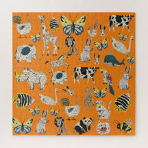 Niedlicher Cartoon Kunstwerk Zeitung Tiere