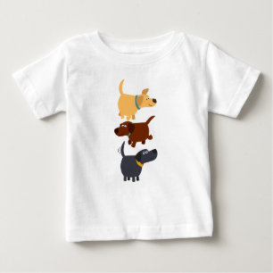 Niedlicher Cartoon Labradors in 3 Aromen Baby T -  Baby T-shirt