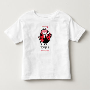 Niedlicher Cartoon Ladybug Kleinkind T-shirt
