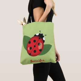 Niedlicher Cartoon Ladybug mit personalisierbarem 