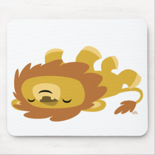 Niedlicher Cartoon Lazy Lion mousepad