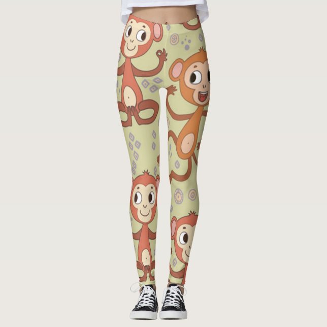 Niedlicher Cartoon Leggings (Vorderseite)