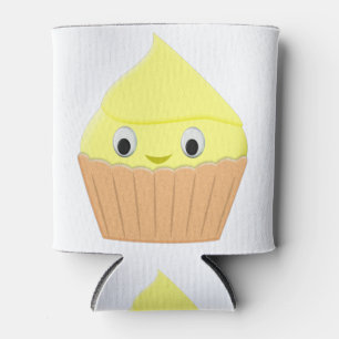 Niedlicher Cartoon Lemon Cupcake Dosenkühler