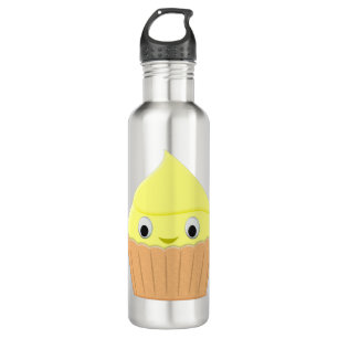 Niedlicher Cartoon Lemon Cupcake Edelstahlflasche