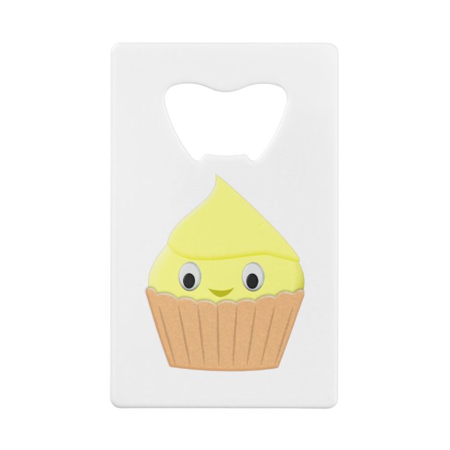 Niedlicher Cartoon Lemon Cupcake Geldbeutel Flaschenöffner (Rückseite)