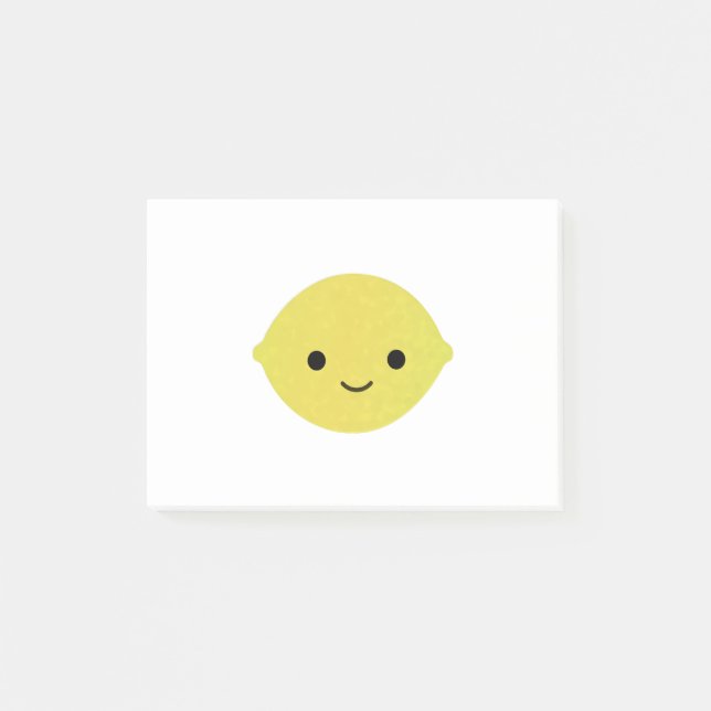Niedlicher Cartoon Lemon Post-it Klebezettel (Vorderseite)