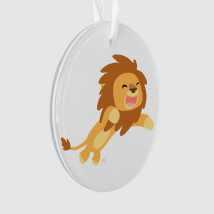 Niedlicher Cartoon Lion Acrylic Ornament