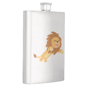 Niedlicher Cartoon Lion Classic Flask Flachmann