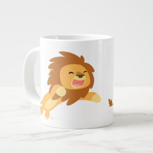Niedlicher Cartoon Lion Jumbo Tasse