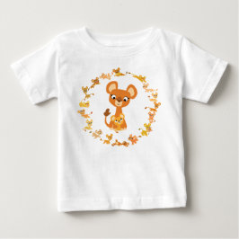 Niedlicher Cartoon Lionesses Mandala Baby T - Shir T-shirt
