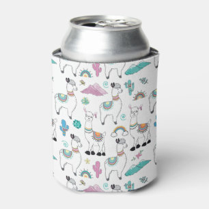 Niedlicher Cartoon Llama Pattern Dosenkühler