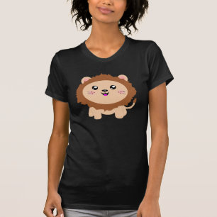 Niedlicher Cartoon Löwe T-Shirt