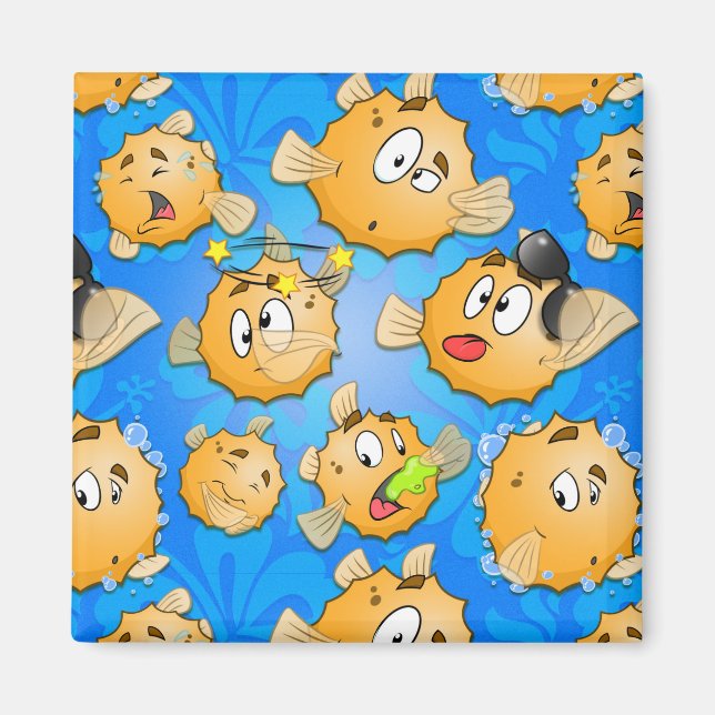 niedlicher Cartoon Magnet (Vorne)