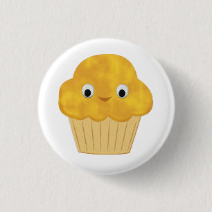 Niedlicher Cartoon Mais Muffin Button