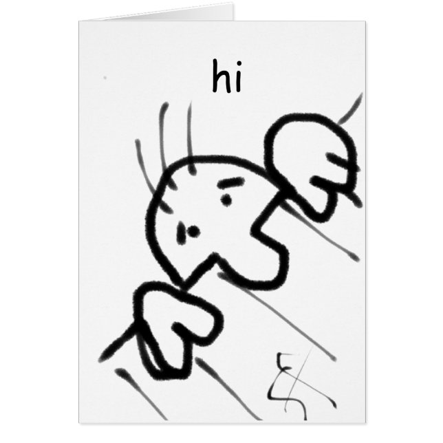 Niedlicher Cartoon-Mann pinkelt über einen Zaun (Vorne)