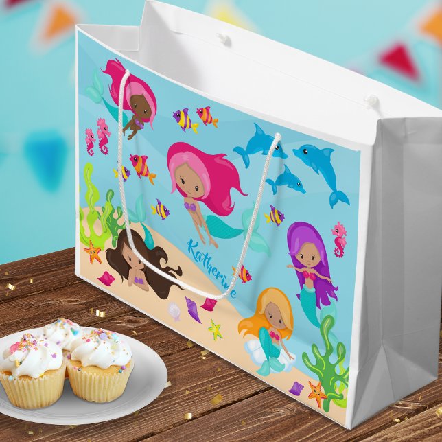 Niedlicher Cartoon Meerjungfrau Große Geschenktüte (Von Creator hochgeladen)