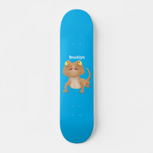Niedlicher Cartoon mit Bartentreue Skateboard
