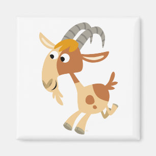 Niedlicher Cartoon mit Ziegenmagnet Magnet