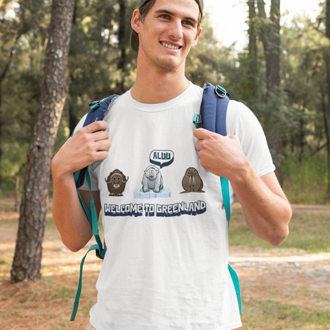 Niedlicher Cartoon Moschus ox, Polarbär, Walrus Gr T-Shirt (Von Creator hochgeladen)