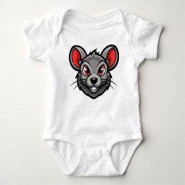 Niedlicher Cartoon Mouse Face Baby T - Shirt