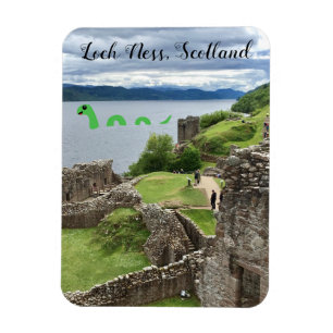 Niedlicher Cartoon Nessie Loch Ness Monster, Schot Magnet