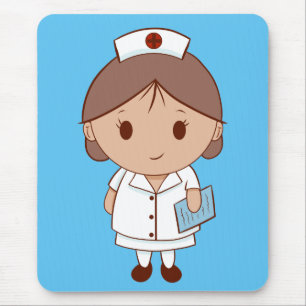 Niedlicher Cartoon Nurse Mousepad