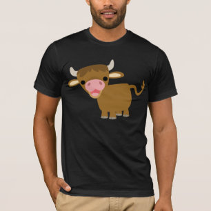 Niedlicher Cartoon-Ochsen-T - Shirt