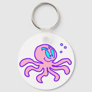 Niedlicher Cartoon Octopus Aquatisches Tier Funny Schlüsselanhänger