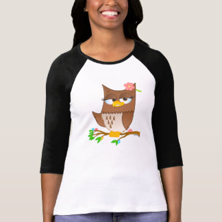 Niedlicher Cartoon Olivia VonHoot auf dem Raglan T-Shirt