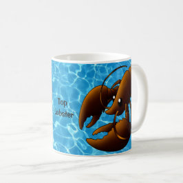 Niedlicher Cartoon Orange Hummer Kaffeetasse