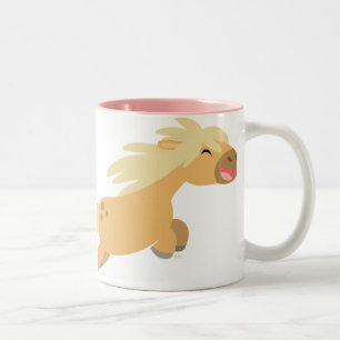 Niedlicher Cartoon Palomino Pony Tasse
