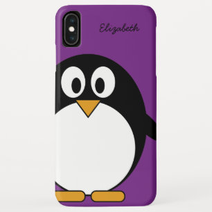 niedlicher Cartoon Penguin lila Case-Mate iPhone Hülle