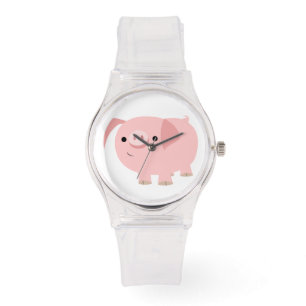 Niedlicher Cartoon Pig Watch Armbanduhr
