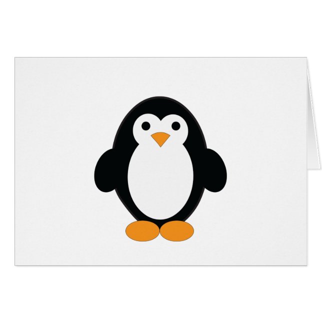 Niedlicher Cartoon Pinguin (Vorderseite (Horizontal))