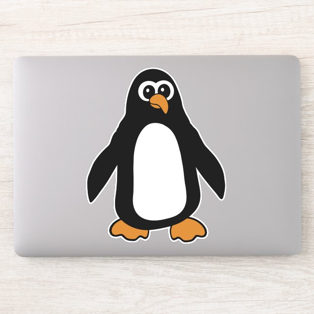 Niedlicher Cartoon Pinguin Aufkleber (Computer)