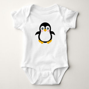 Niedlicher Cartoon Pinguin-Design Baby Strampler