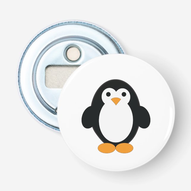 Niedlicher Cartoon Pinguin Flaschenöffner (Vorderseite)