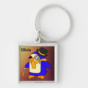 Niedlicher Cartoon Pinguin Schlüsselanhänger