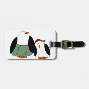 Niedlicher Cartoon Pinguine Gepäckanhänger